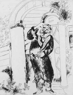 Marc Shagall. Manilov ('Dead Souls'). 1923-26